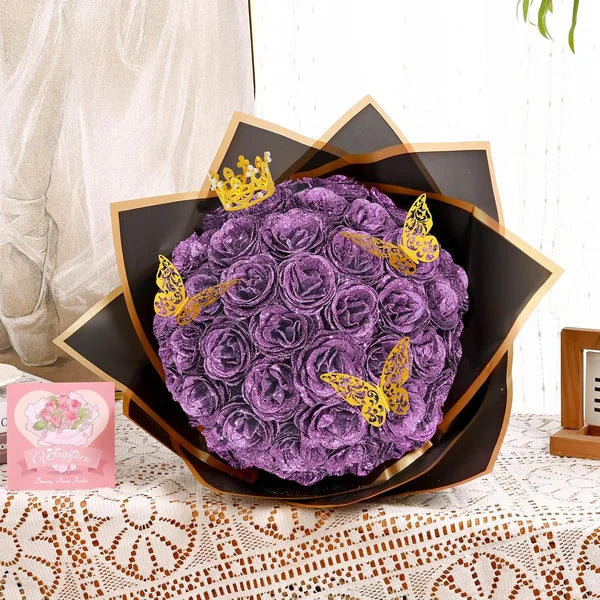 ✈️Fast Shipping Within 24 Hours💕Glitter Rose Bouquet💕Glitter Everlasting Rose Bouquet (Never Wither)