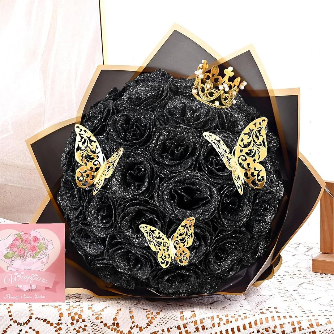 ✈️Fast Shipping Within 24 Hours💕Glitter Rose Bouquet💕Glitter Everlasting Rose Bouquet (Never Wither)