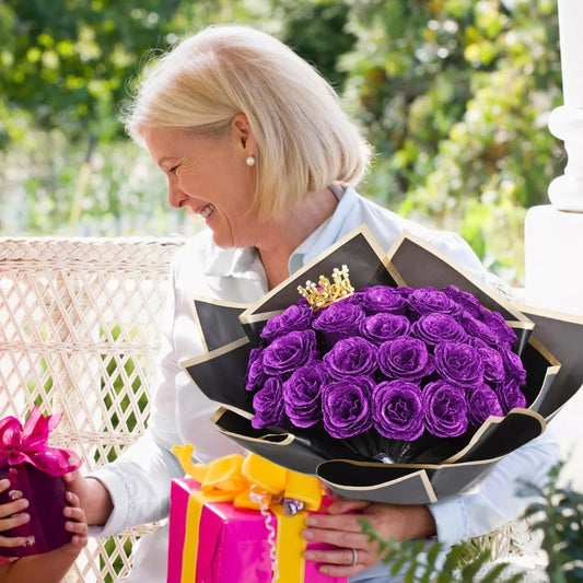 ✈️Fast Shipping Within 24 Hours💕Glitter Rose Bouquet💕Glitter Everlasting Rose Bouquet (Never Wither)