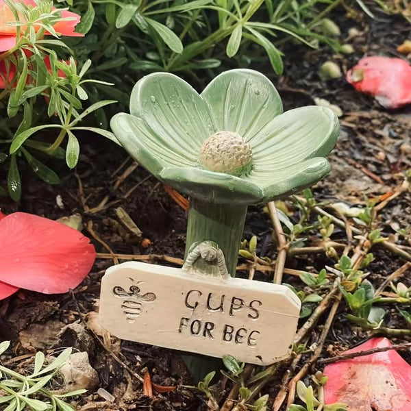 Flower-Shaped Bee Watering Station