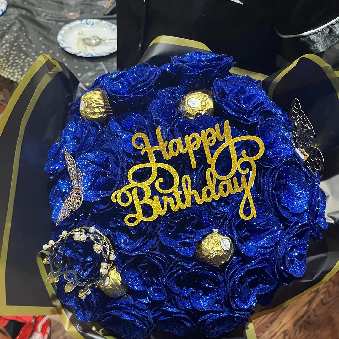 ✈️Fast Shipping Within 24 Hours💕Glitter Rose Bouquet💕Glitter Everlasting Rose Bouquet (Never Wither)